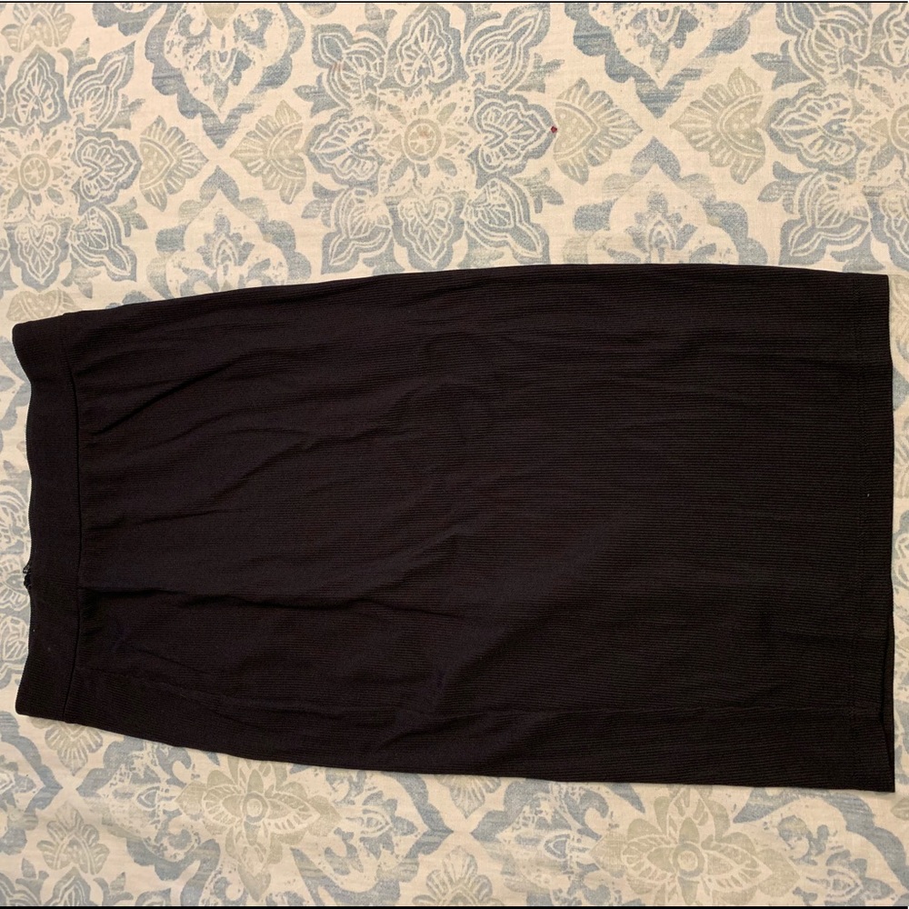 Pencil skirt, past knee length